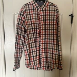 George Classic Fit Plaid Button Down Dress Shirt